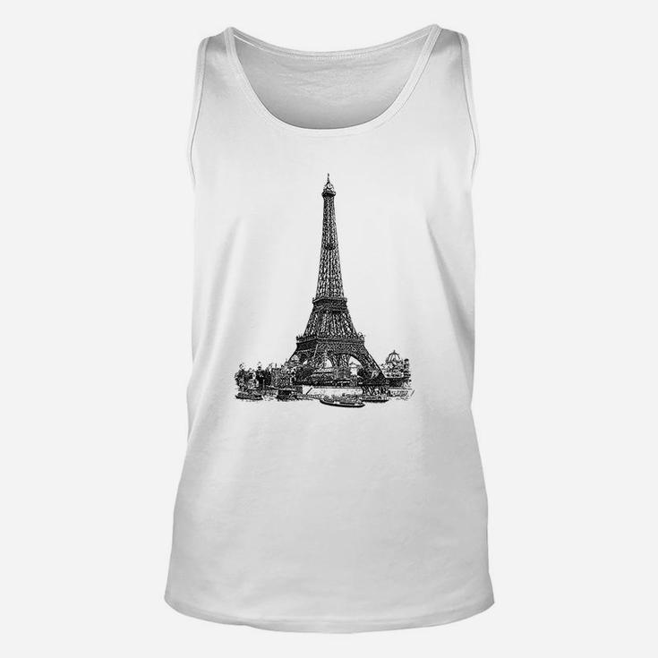 Vintage Eiffel Tower Unisex Tank Top