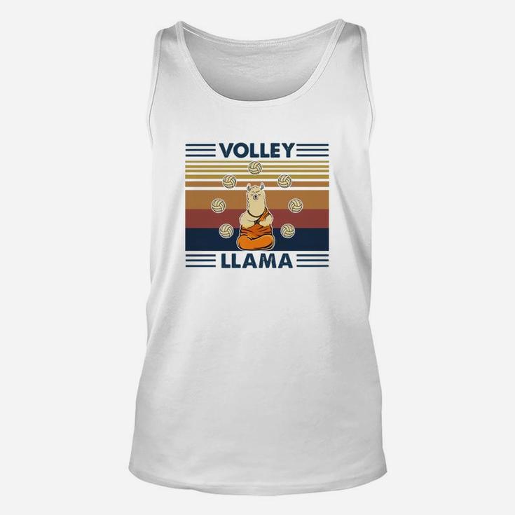 Volley Llama Vintage Unisex Tank Top