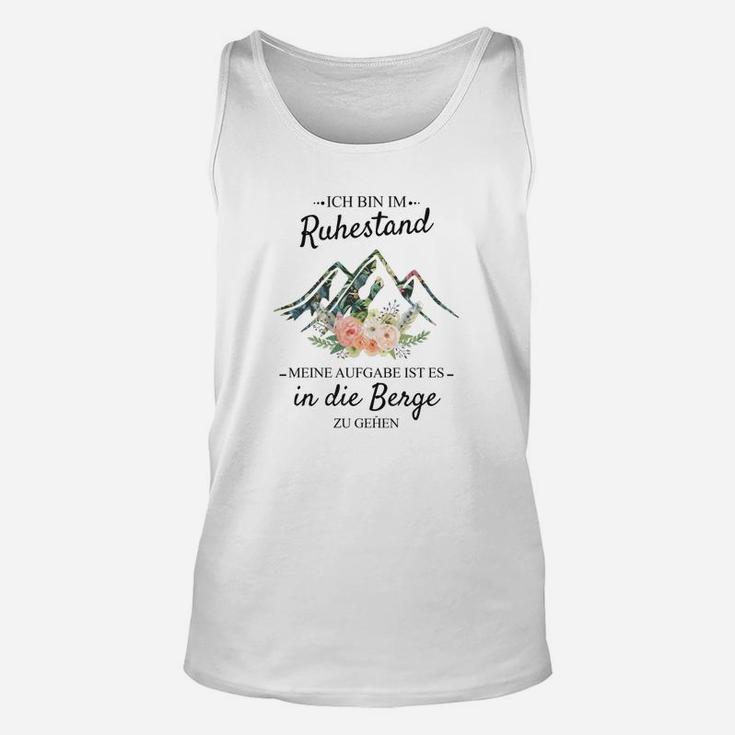 Wanderlust Ruhestand Herren Unisex TankTop – Motiv In die Berge gehen