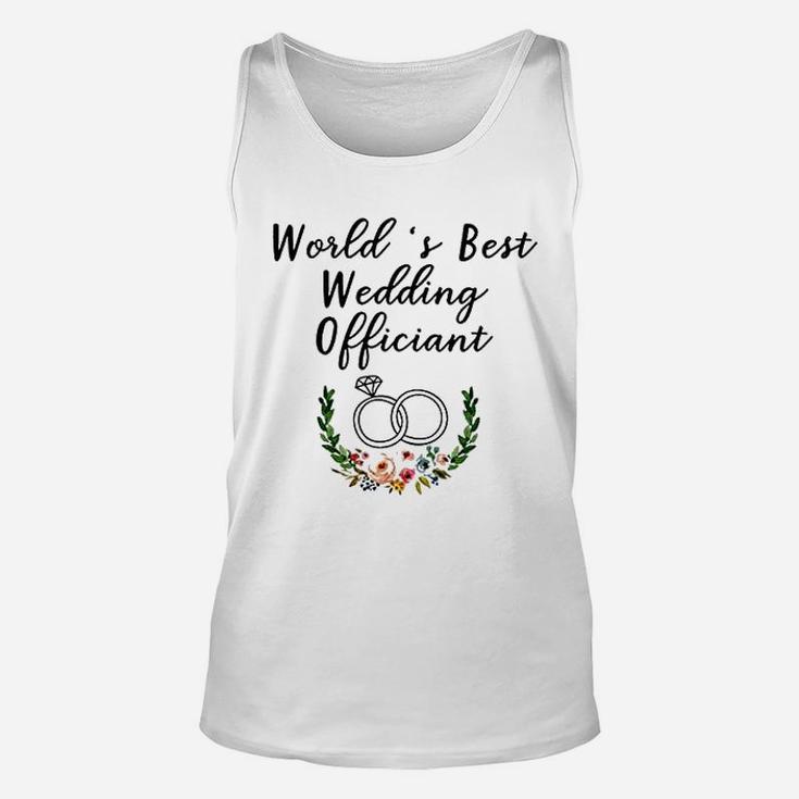 Wedding Officiant Cup World’s Best Wedding Officiant Unisex Tank Top