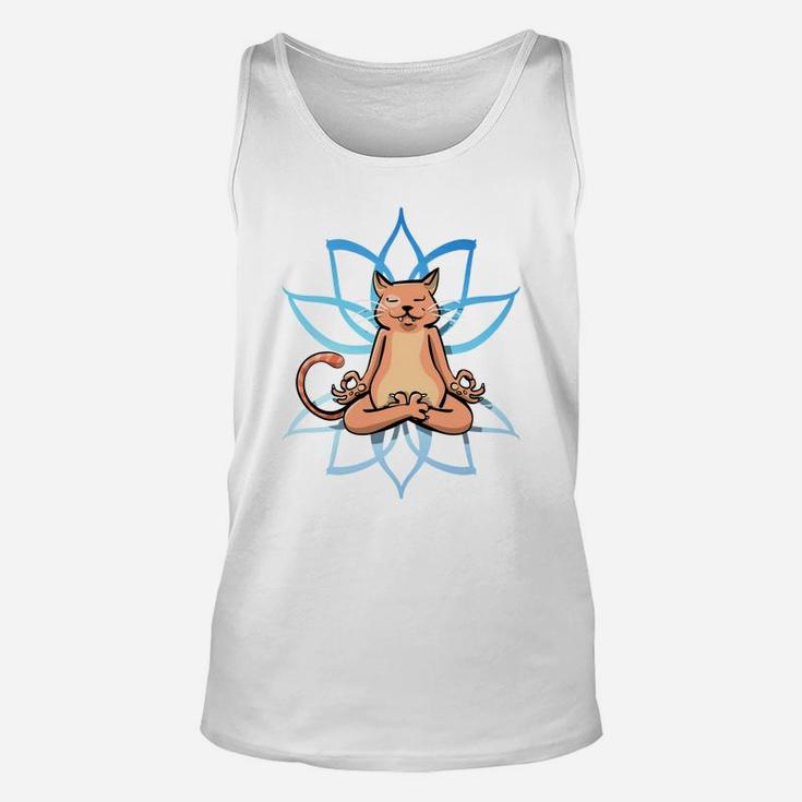 Yoga Cat Meditating Cats Funny Cat Pet Unisex Tank Top