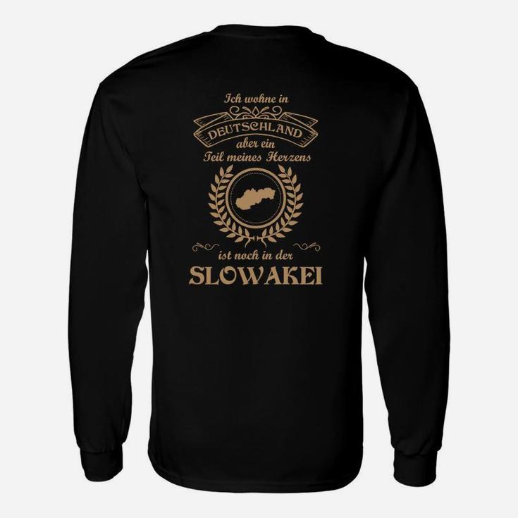 Deutsch-Slowakisches Herkunftsmotiv Herren Langarmshirts, Kulturelles Design