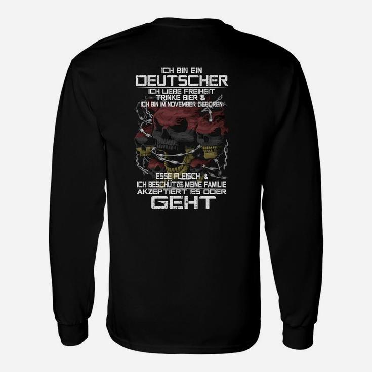 Deutscher November Geboren Langarmshirts