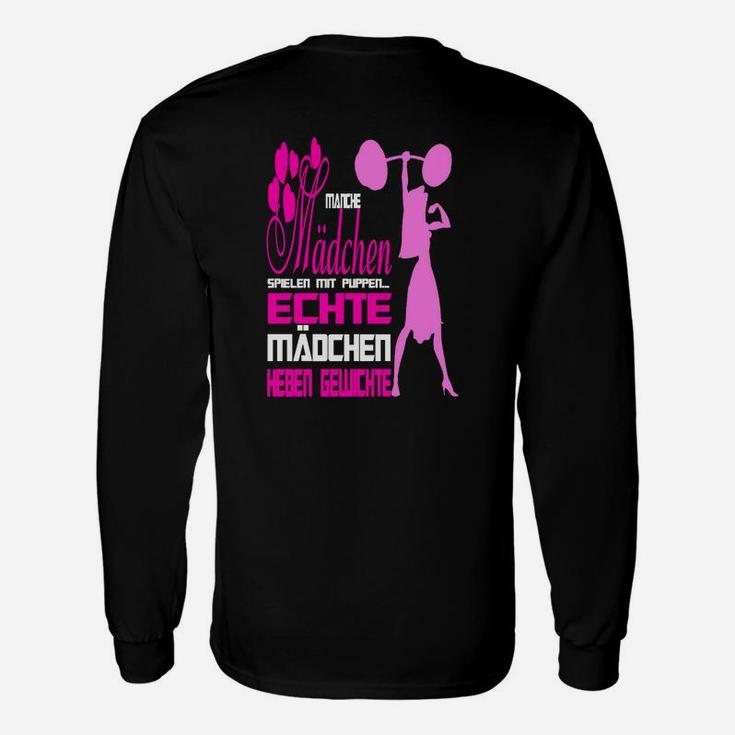 Echte Mädchen Heben Gewichte Langarmshirts