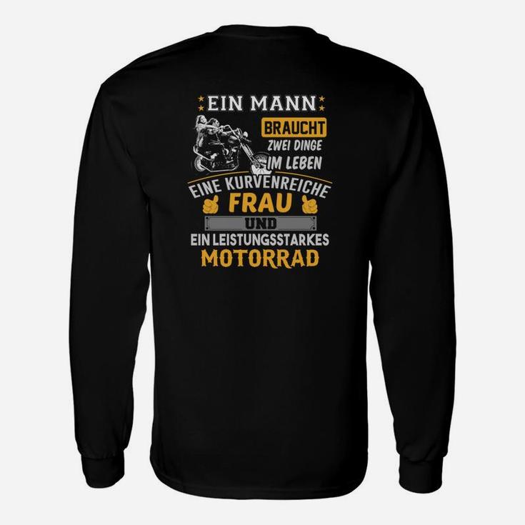 Ein Mann Braucht Zwei Dinge Im Leben Langarmshirts