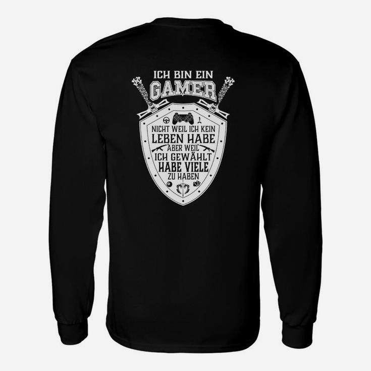 Gamer Langarmshirts Viele Leben Gewählt, Lustiges Zocker Langarmshirts