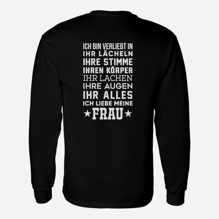 Liebeserklärung Herren Langarmshirts - Ich liebe meine Frau, Romantische Überraschung