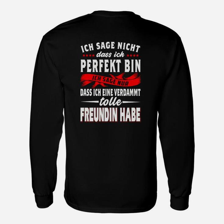 Lustiges Partner Langarmshirts Tolle Freundin für Männer, Witziges Paar-Design