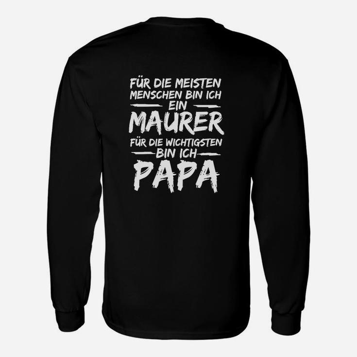 Maurer Papa Langarmshirts – Perfektes Langarmshirts für Stolze Väter und Handwerker