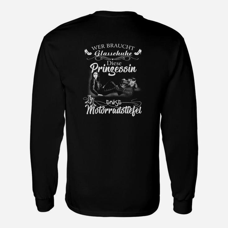 Motorradfahrer Langarmshirts mit Spruch für Motorrad-Prinzessin