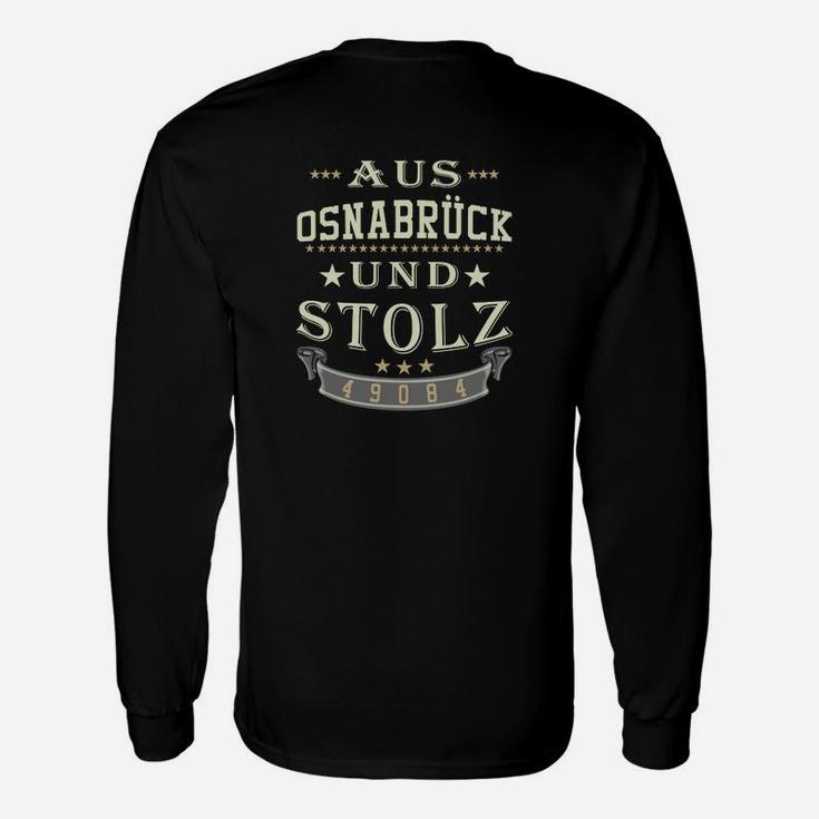 Osnabrück Stolz Langarmshirts Schwarz mit Stadtmotiv & Jahrgang