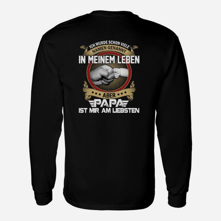 Papa Lieblingstochter Faust-Gruß Langarmshirts, Perfekt für Vatertag