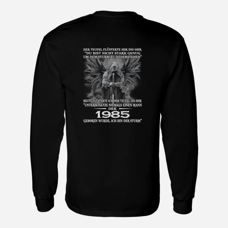 Vintage 1985 Geburtstags-Langarmshirts, Adler Motto Design