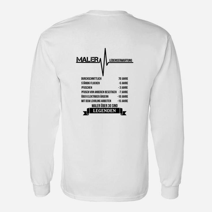 Herren Langarmshirts Maler Karriereleiter, Humorvolles Berufsdesign