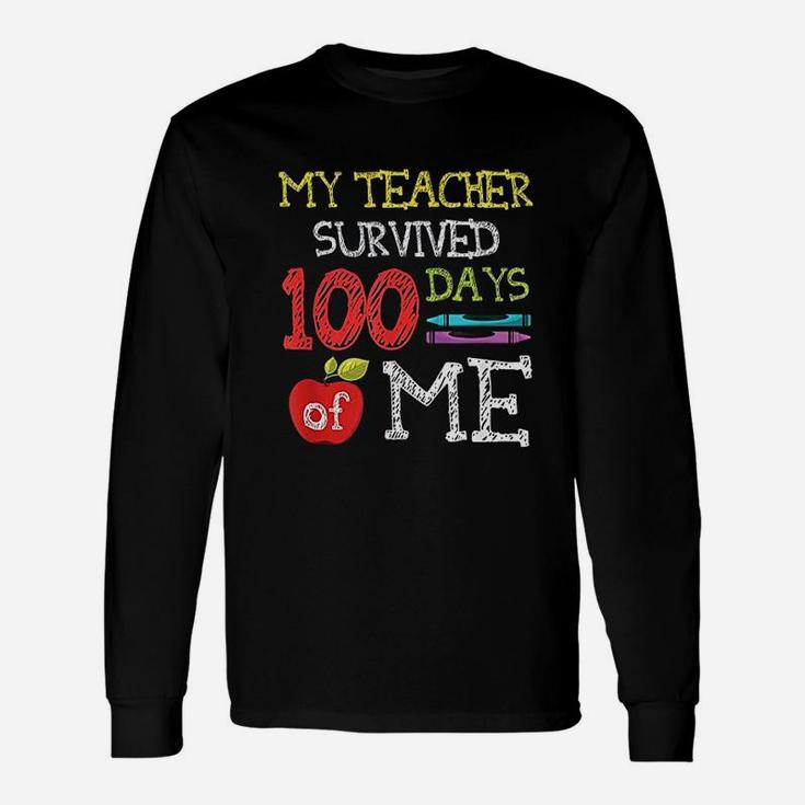 100 Days Of School For 100th Day Of School Long Sleeve T-Shirt