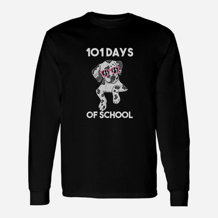 101 School Days Dalmatian Dog Long Sleeve T-Shirt