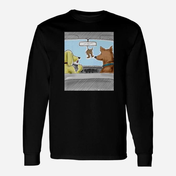 13th Floor Dogs Cruising In Doggie Air Car Premium Long Sleeve T-Shirt