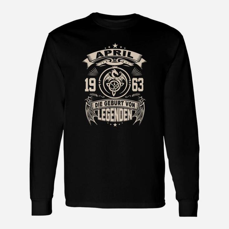 19. April 1963 - Geburt von Legenden Herren Langarmshirts