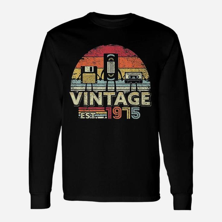 1975 Vintage Birthday Music Tech Humor Long Sleeve T-Shirt