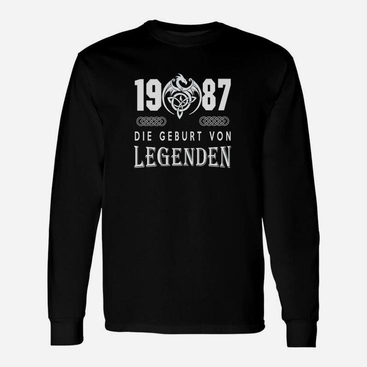 1987 Die Geburt Von Legenden Langarmshirts