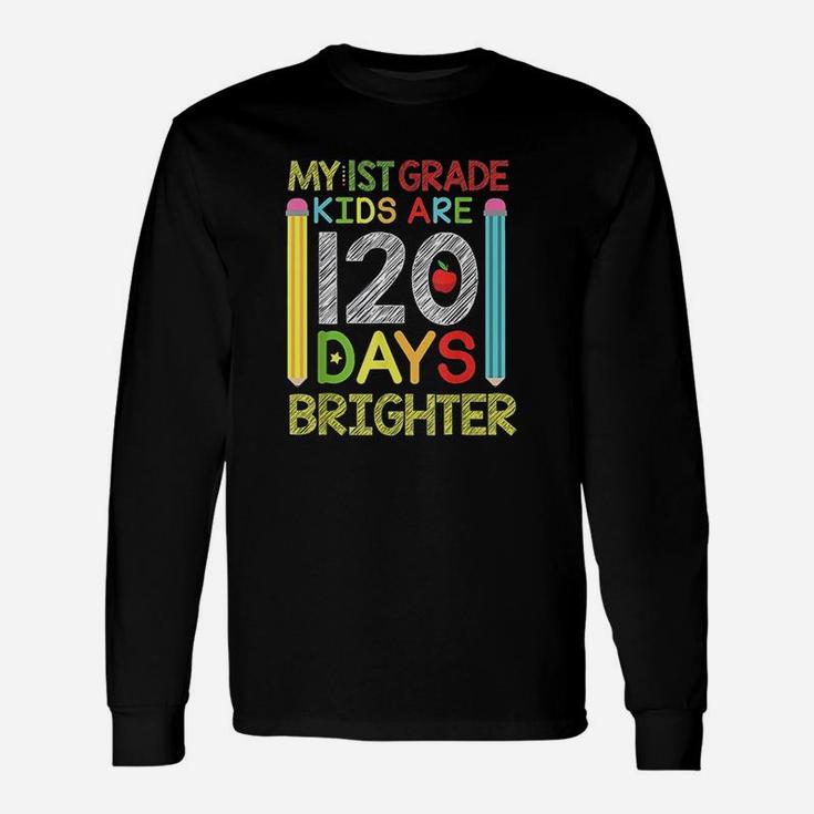 1st Grade 120 Days Of School Pencil Teacher Long Sleeve T-Shirt