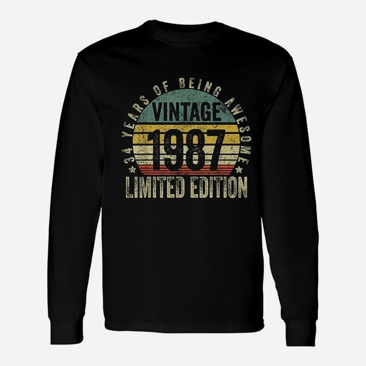 34 Year Old Vintage 1987 Long Sleeve T-Shirt