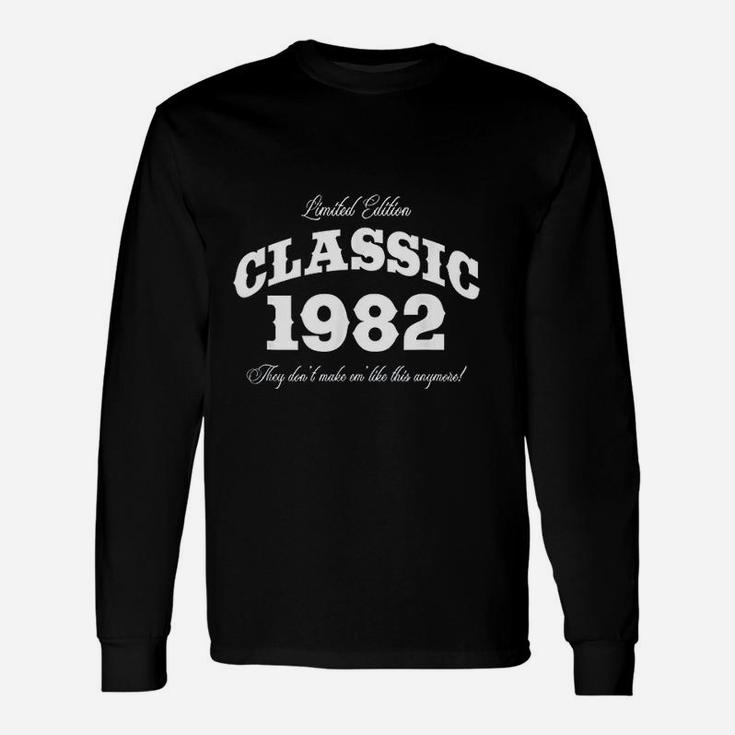For 40 Years Old Vintage Classic Car 1982 40th Birthday Long Sleeve T-Shirt