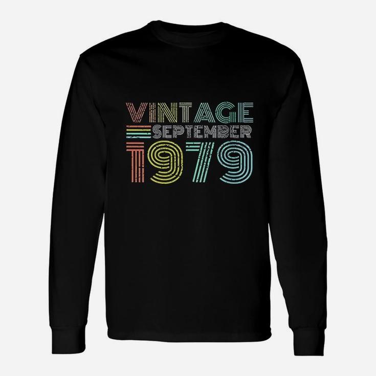 42nd Birthday Vintage September 1979 Forty Years Old Long Sleeve T-Shirt
