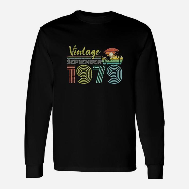 42nd Birthday Vintage September 1979 Forty Years Old Long Sleeve T-Shirt