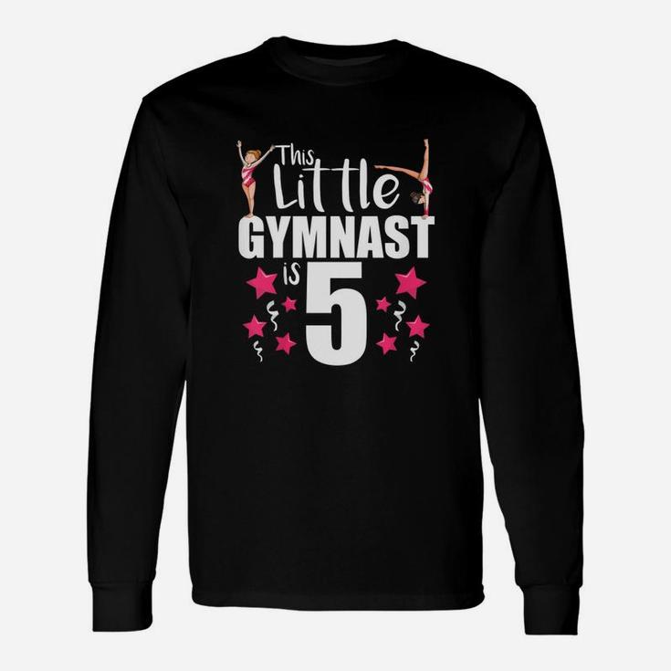 5 Year Old Gymnast Birthday Tumbling Gymnastics 5th Long Sleeve T-Shirt