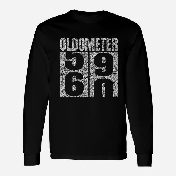 60th Birthday Oldometer 59 60 Vintage Long Sleeve T-Shirt