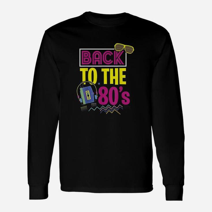 80s Party Theme Party Outfit Costume Vintage Retro Long Sleeve T-Shirt