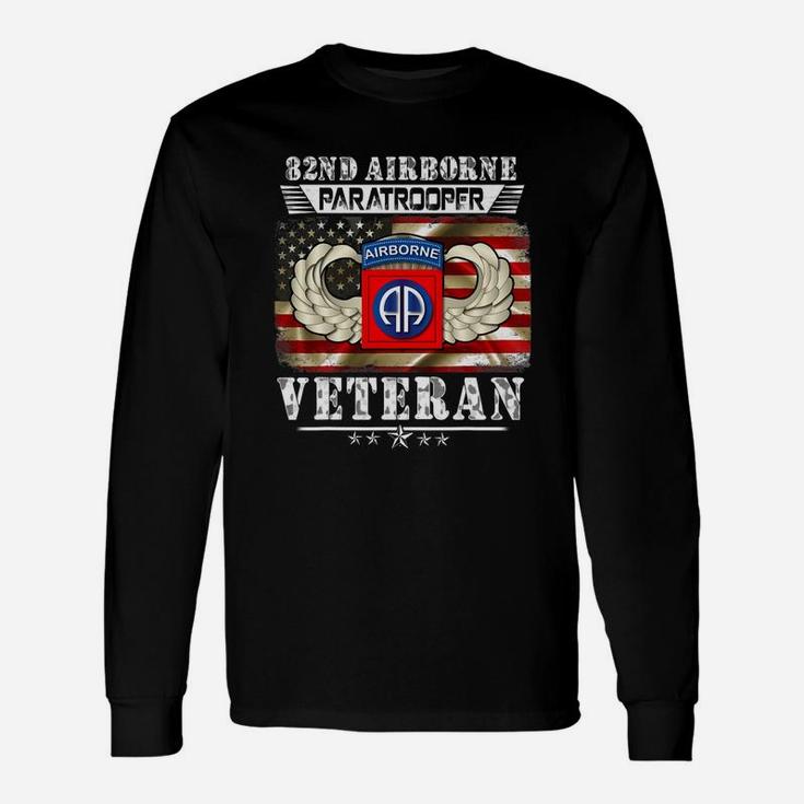 82nd Airborne Paratrooper Veteran Long Sleeve T-Shirt