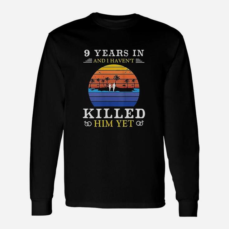 9 Years Wedding Anniversary Idea For Her Wife Long Sleeve T-Shirt