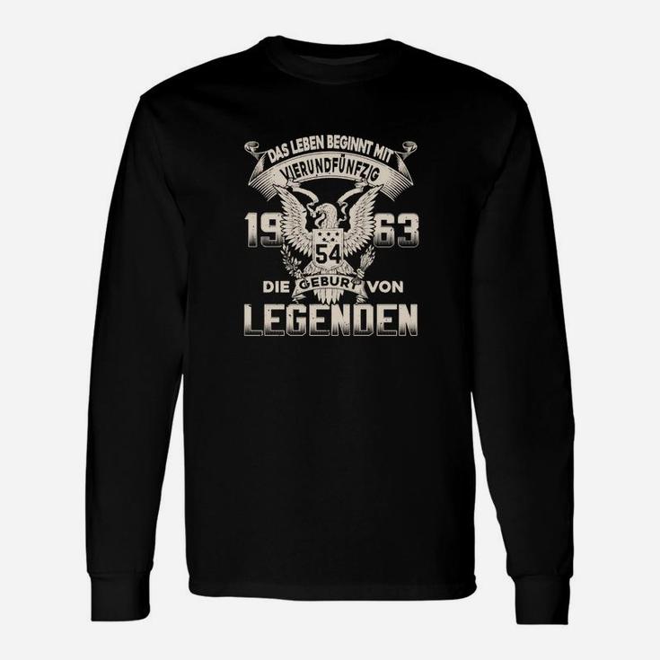 Adler Jahrgang 1963 Langarmshirts, Legendärer Slogan Geburtstags-Design