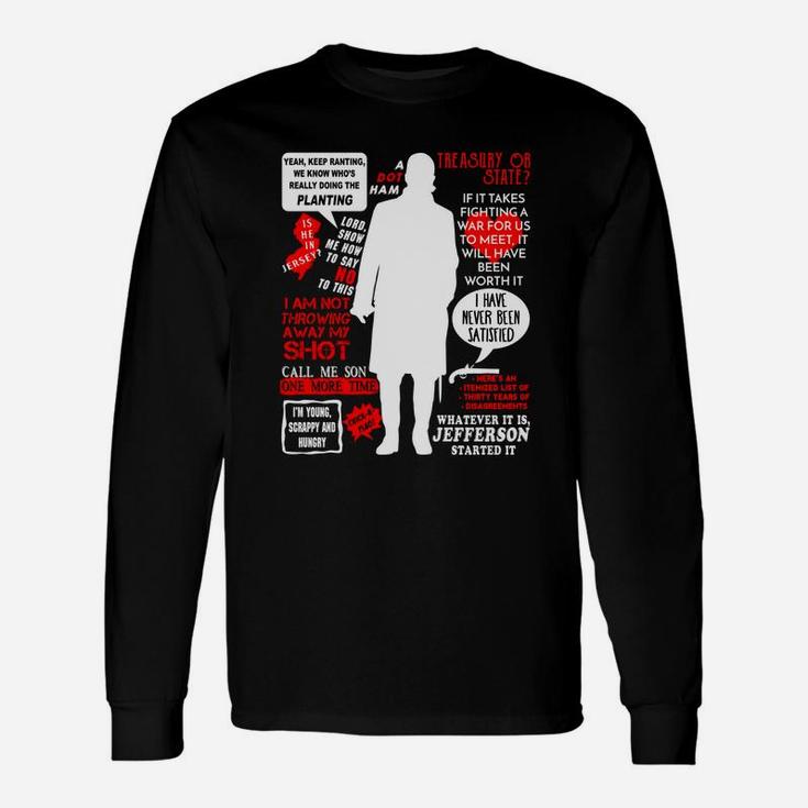Cool Alexander Hamilton Quote T-shirt Long Sleeve T-Shirt Seseable