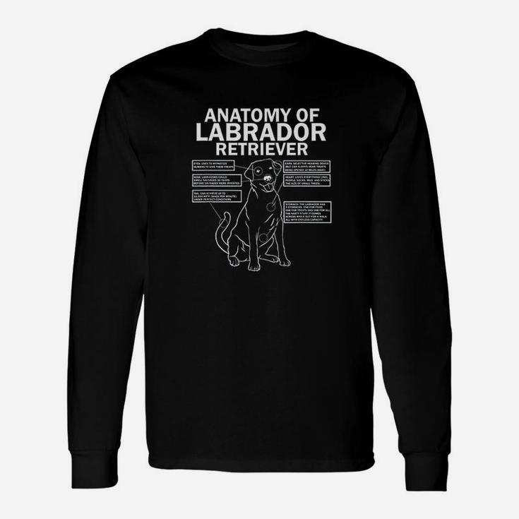 Anatomy Of A Labrador Retriever Lab Dog Owner Long Sleeve T-Shirt