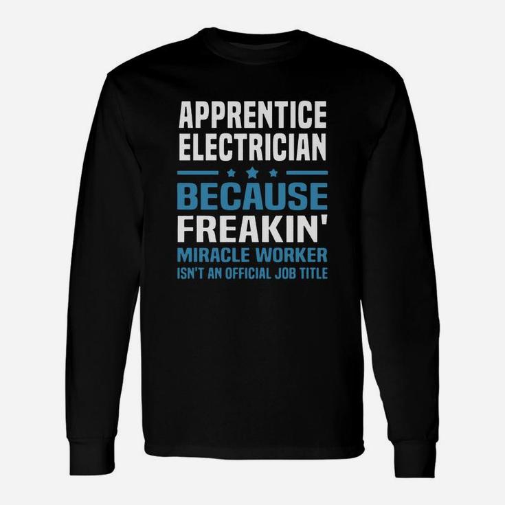 Apprentice Electrician Long Sleeve T-Shirt