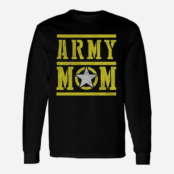 Army Mom Graphic Proud For Mom Long Sleeve T-Shirt
