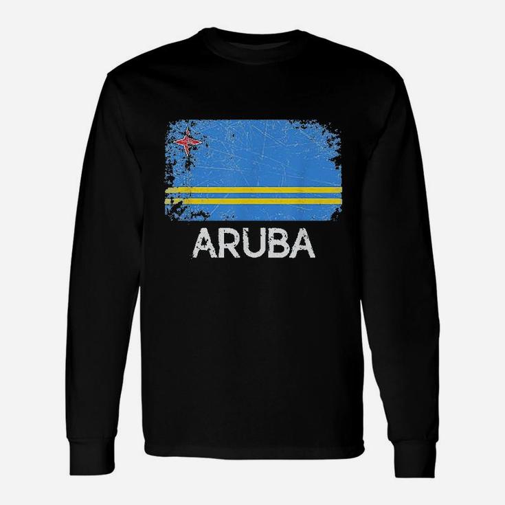 Aruban Flag Vintage Made In Aruba Long Sleeve T-Shirt