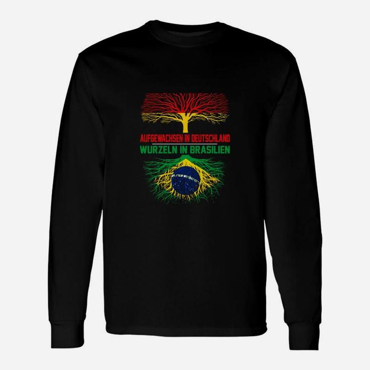 Aufgewachsen in Deutschland mit Wurzeln in Brasilien Langarmshirts, Kulturelles Design