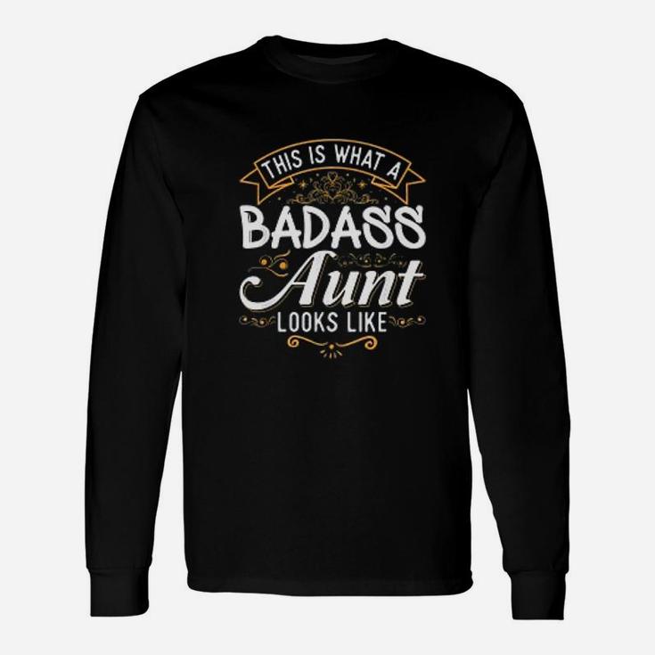 This Is What An Aunt Looks Like Soon To Be Auntie Long Sleeve T-Shirt