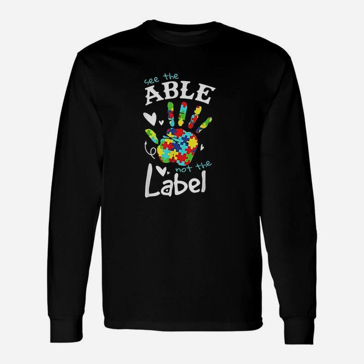 Autism Awareness , Autism , Disability Support Long Sleeve T-Shirt