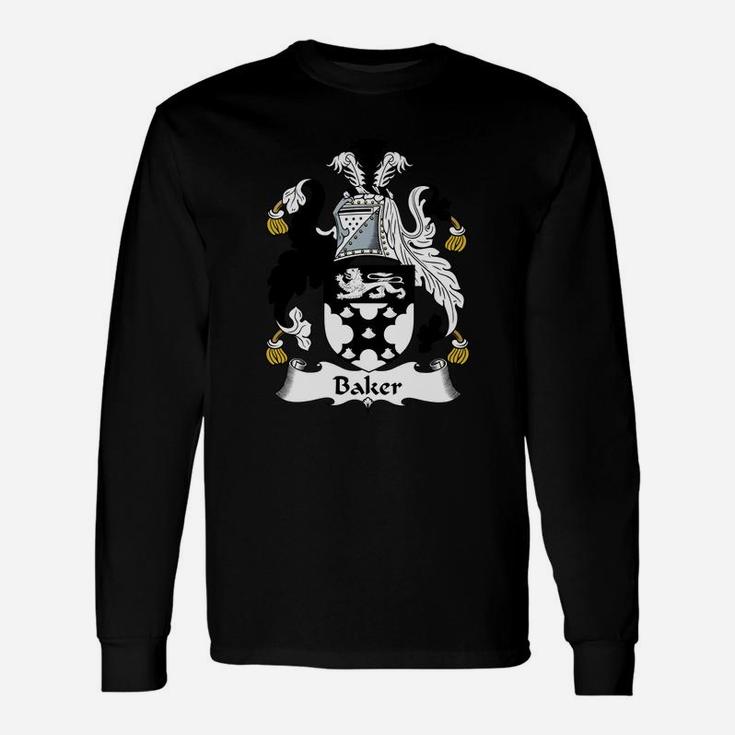 Baker Crest / Coat Of Arms British Crests Long Sleeve T-Shirt