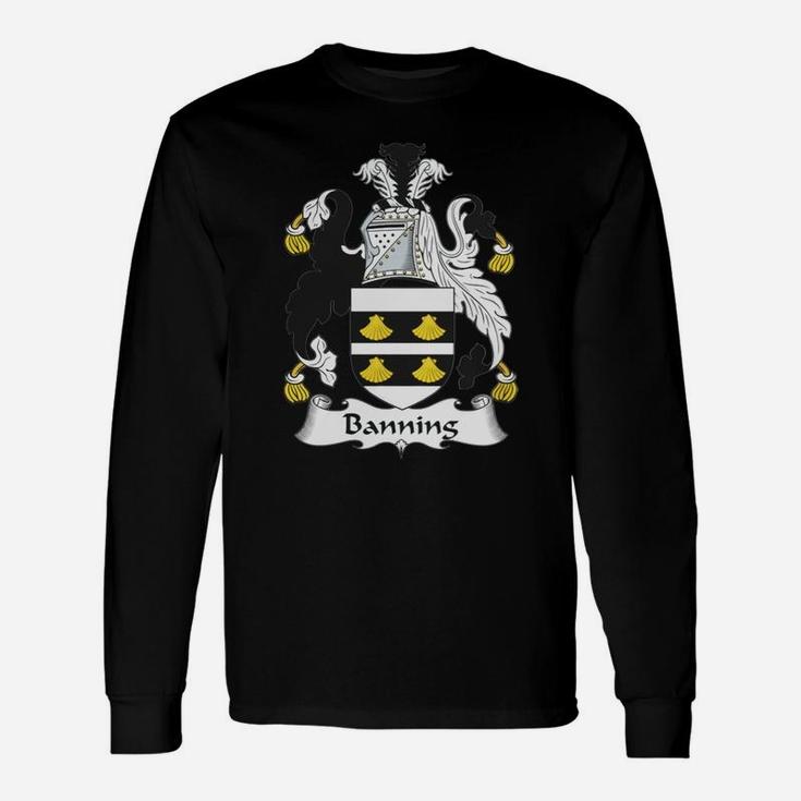 Banning Crest / Coat Of Arms British Crests Long Sleeve T-Shirt