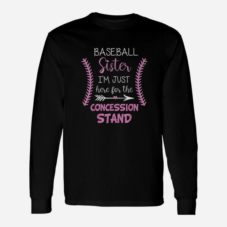 Baseball Sister Shirt I'm Just Here For The Concession Stand Baseball Sister Shirt I'm Just Here For The Concession Stand