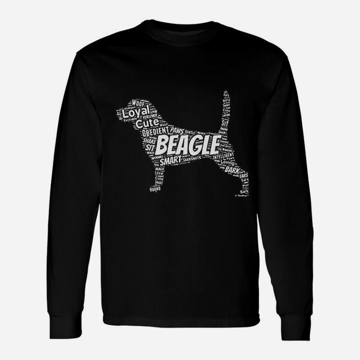 Beagle Word Art Dog Puppy Owner Long Sleeve T-Shirt