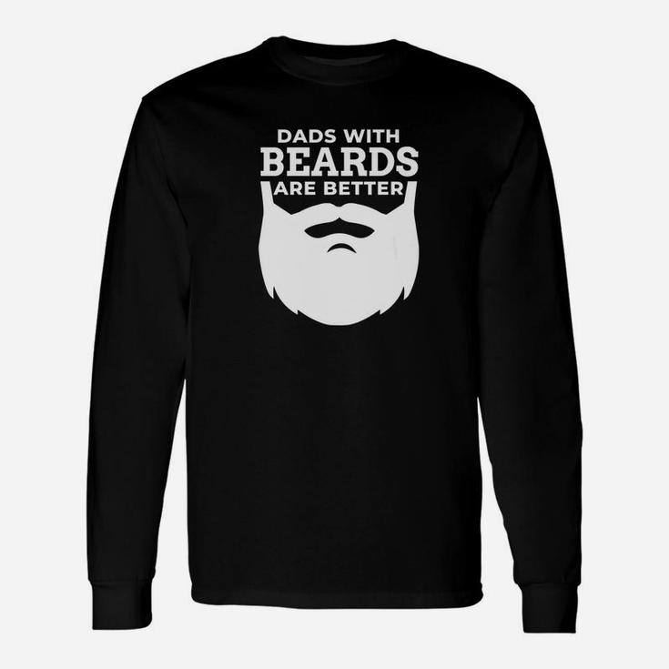 Beard Dad For Bearded Dad Father Long Sleeve T-Shirt