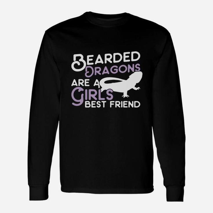 Bearded Dragon Shirt For Girls Bearded Dragons Best Friend Long Sleeve T-Shirt