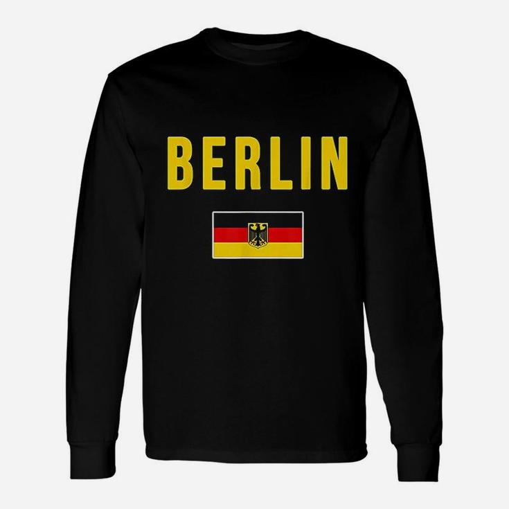 Berlin Germany German Flag Tourist Souvenir Long Sleeve T-Shirt